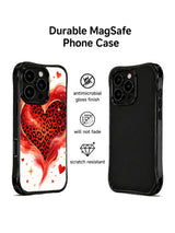Starlit Wild Hearts leopard heart iPhone 16 Pro case view 3