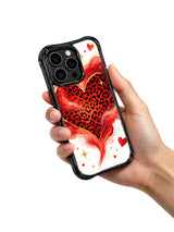 Starlit Wild Hearts leopard heart iPhone 16 Pro case view 5