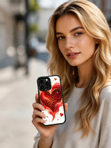 Starlit Wild Hearts leopard heart iPhone 16 Pro case view 6