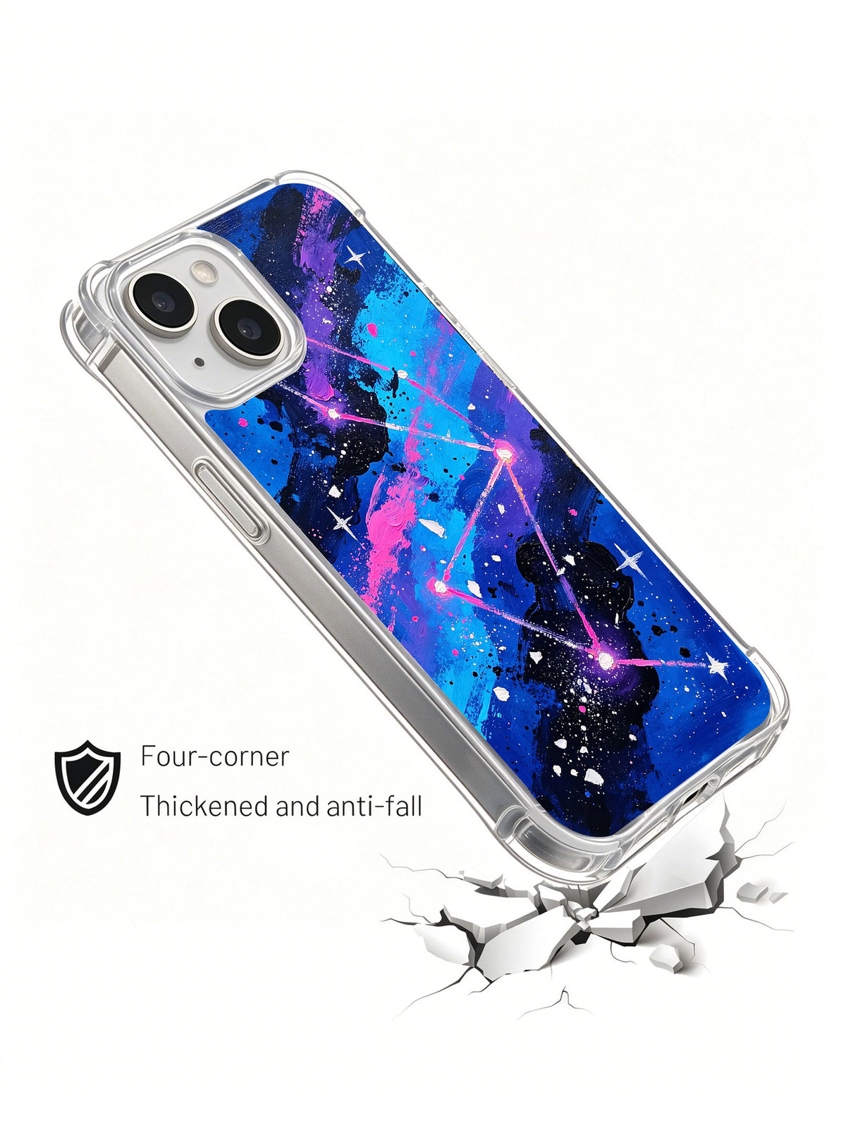 Starstreet Echo celestial street art phone case lifestyle view