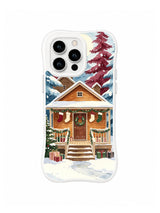 Stocking Porch Hollow iPhone 16 Pro case in Cranberry Stocking Porch artwork