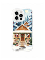 Stocking Porch Hollow iPhone 16 Pro case in Moonlit Welcome Cabin artwork