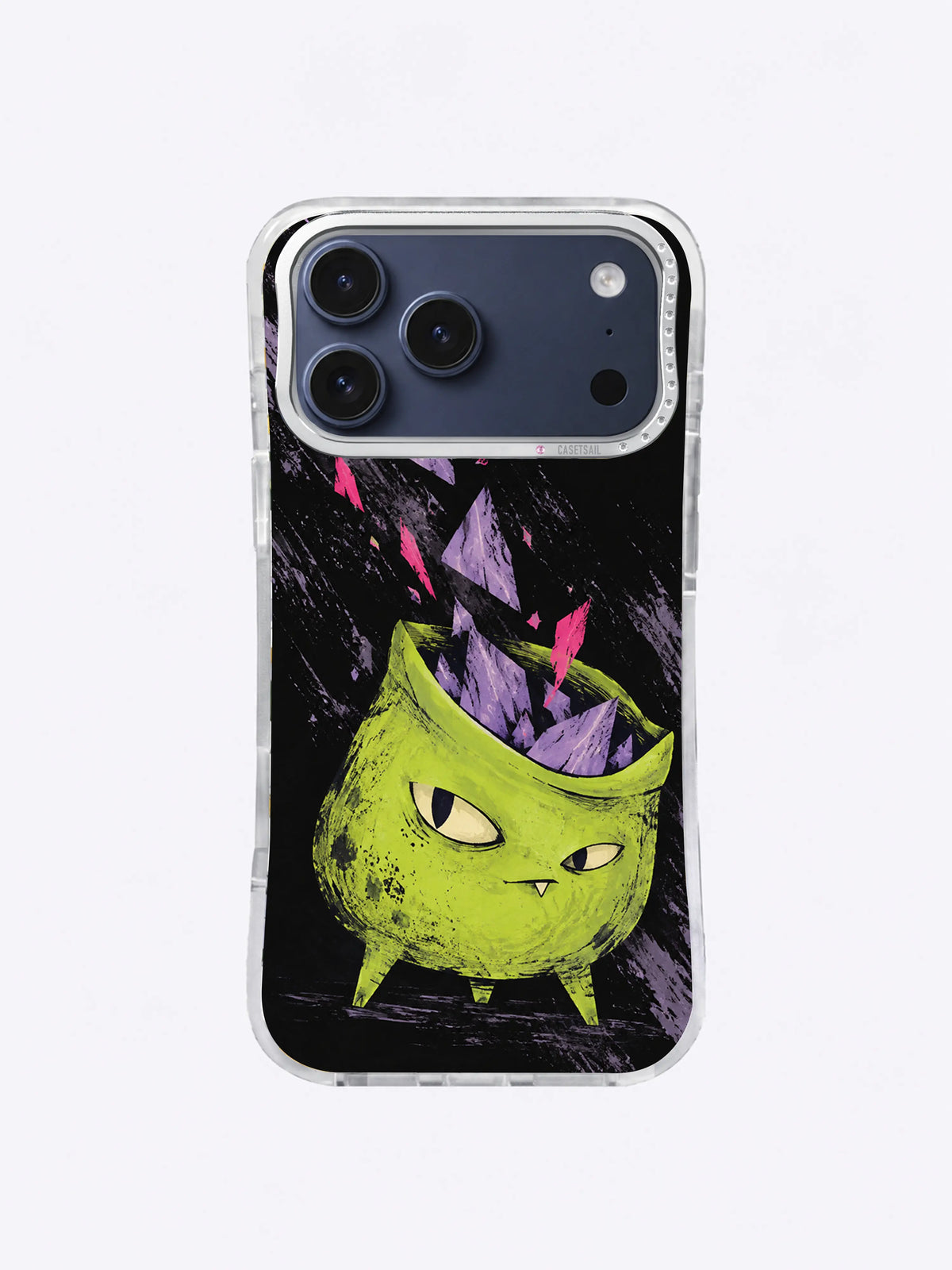 The Pocket That Held a Storm Diagonal Courage artwork on iPhone 17 Pro Max case