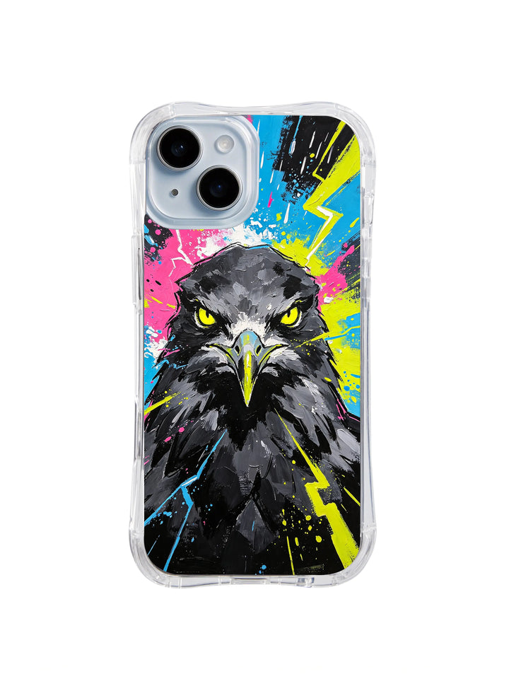 Storm Seagull Strike iPhone 15 Plus Case – Coastal Bird Art