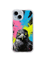 Storm Seagull Strike iPhone 15 Plus case in Neon Storm Gaze artwork
