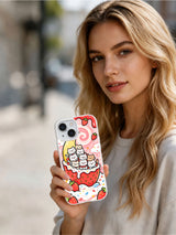 Strawberry Kitten Jam phone case presentation image
