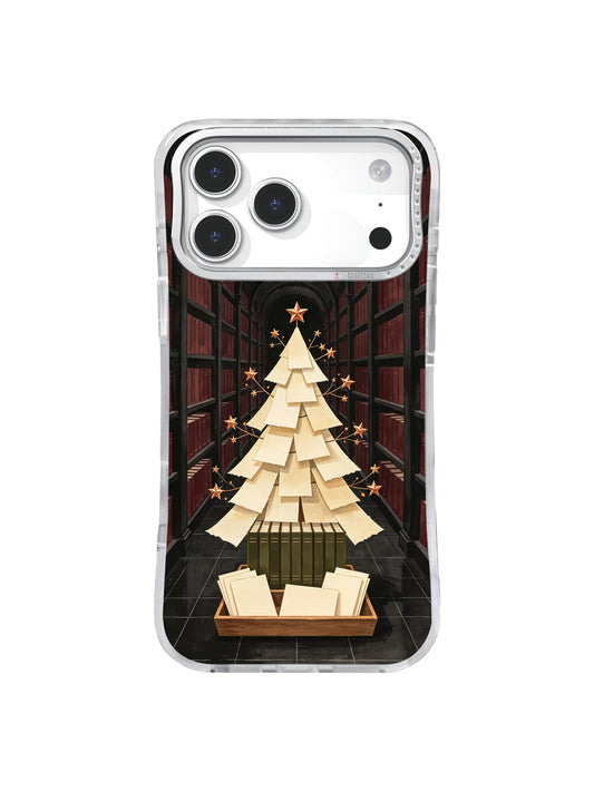 The Library Paper Fir dark academia library art iPhone 17 Pro case pattern 1