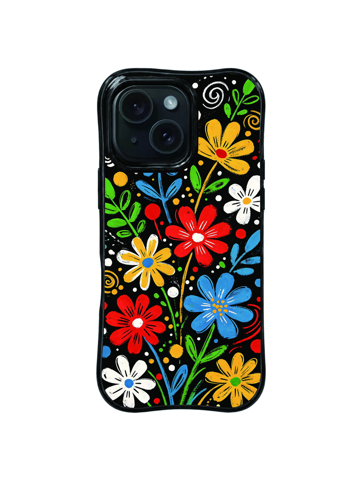 Daisy Springs pop art floral iPhone 15 Pro case