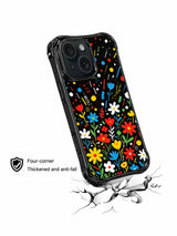 Bright pop floral iPhone 15 Pro case lifestyle image