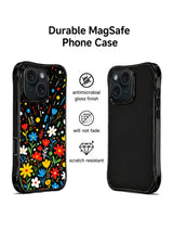 Sun Pop Garden art case side angle for iPhone 15 Pro