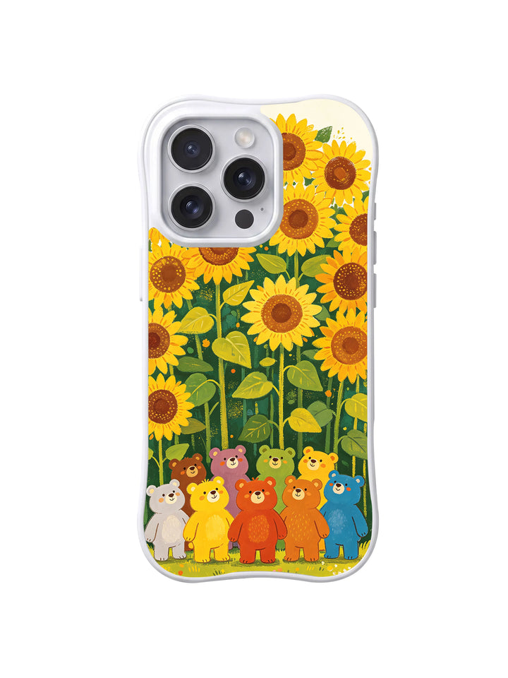 Sunflower Bears iPhone 14 Pro Max Case – Floral Art