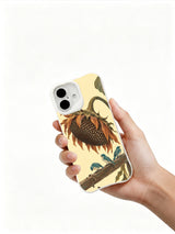 Sunflower’s Quiet Audience iPhone 16 case held in hand