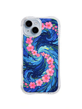 Spiral Blossom Tide iPhone 14 case pattern