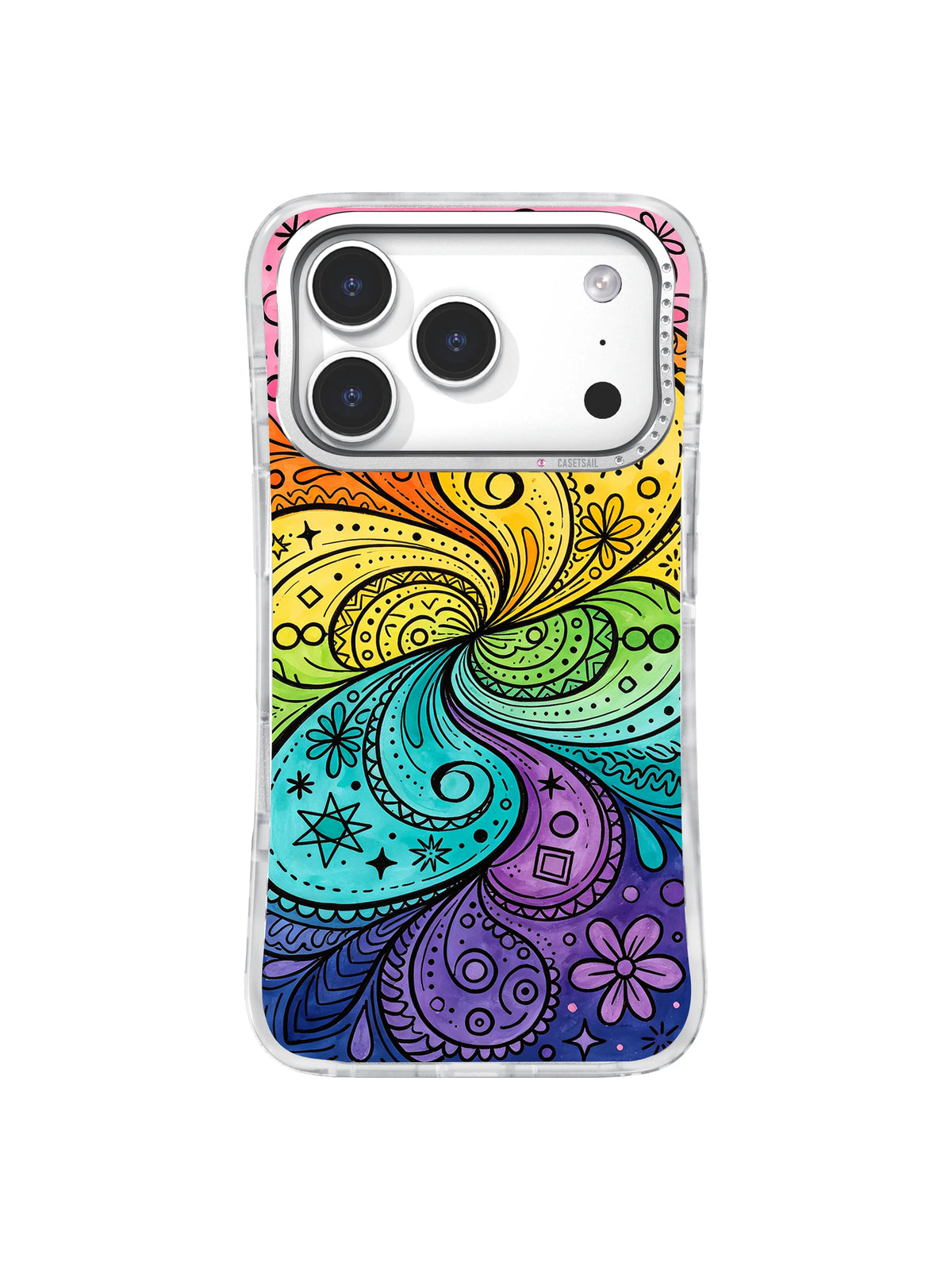 Sunlit Mandala Bloom iPhone 17 Pro case