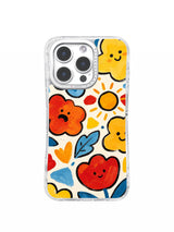 Sunny Abstract Garden iPhone 16 Pro Max case front view