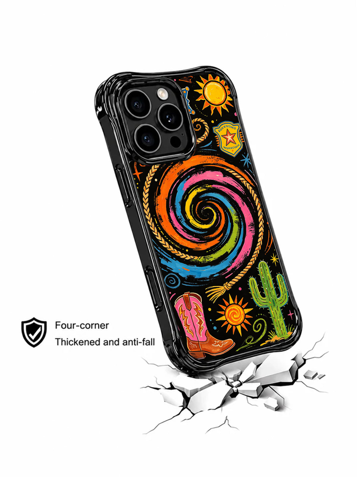 Sunny Rodeo cute western phone case lifestyle view