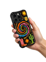 Sunny Rodeo hand-drawn phone case detail