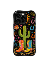 Rodeo Sun Spiral pattern iPhone 15 Pro case