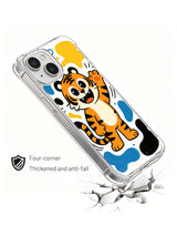 Product presentation view of Sunny Tiger Smile iPhone 13 case