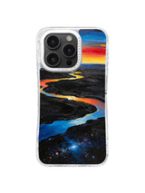 Sunset Galaxy River iPhone 16 Pro Max case pattern