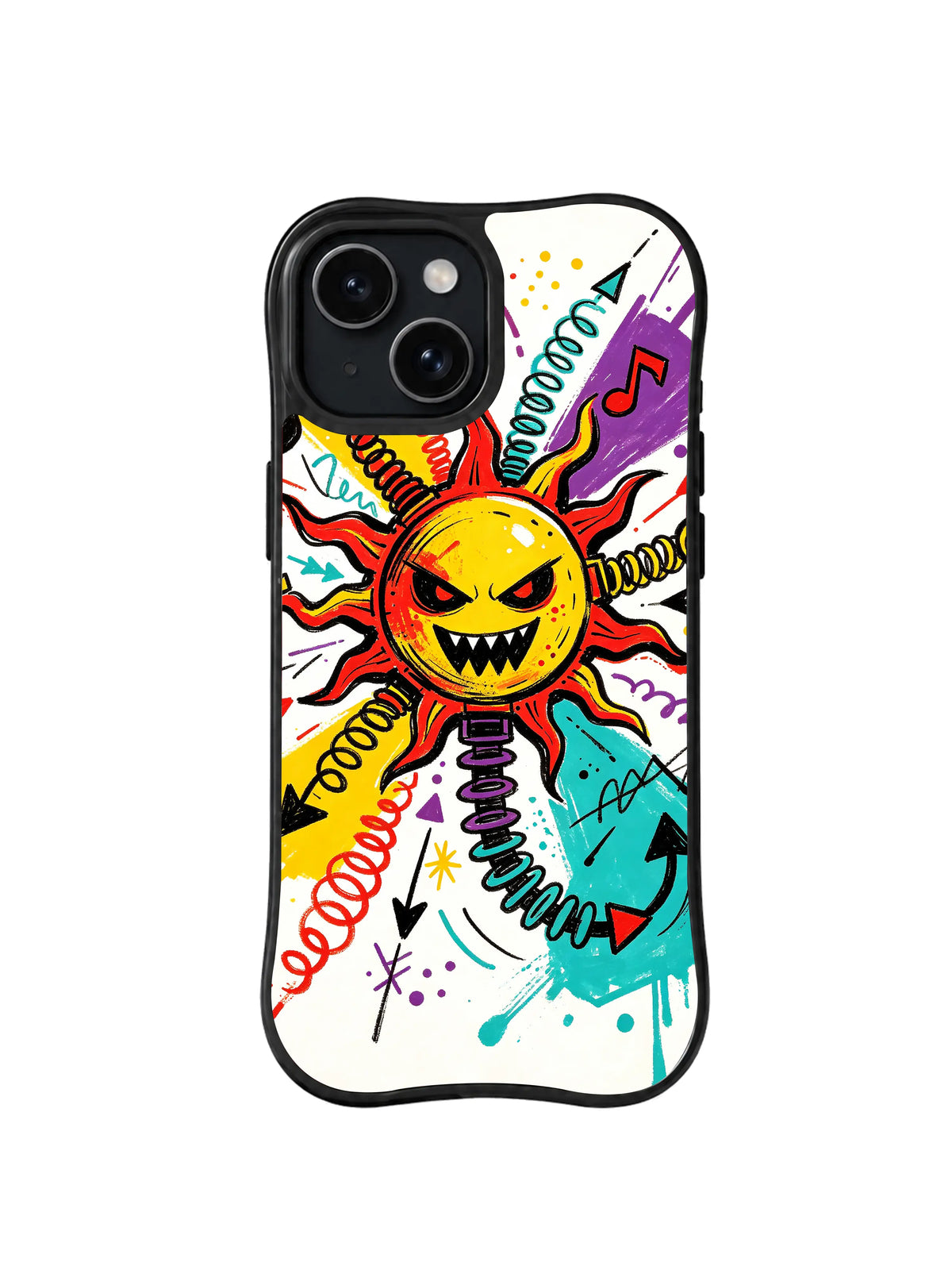 Wild Sun Manifesto pattern iPhone 15 Plus case