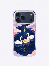Crescent Message Ferry swan iPhone case artwork