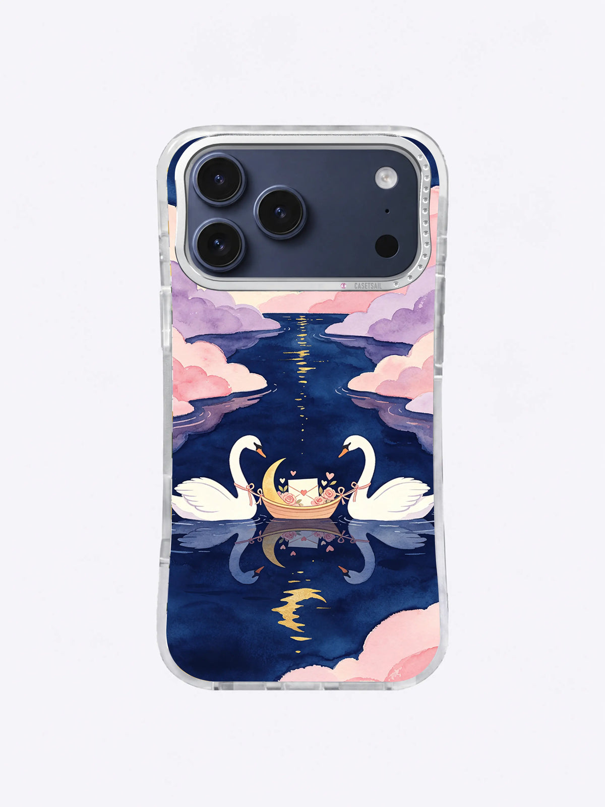 Twin Swan Cobalt Passage celestial iPhone case artwork