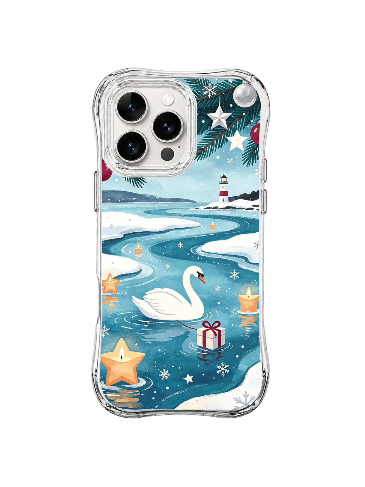 Star Candle Swan Reach winter swan iPhone 15 Pro case