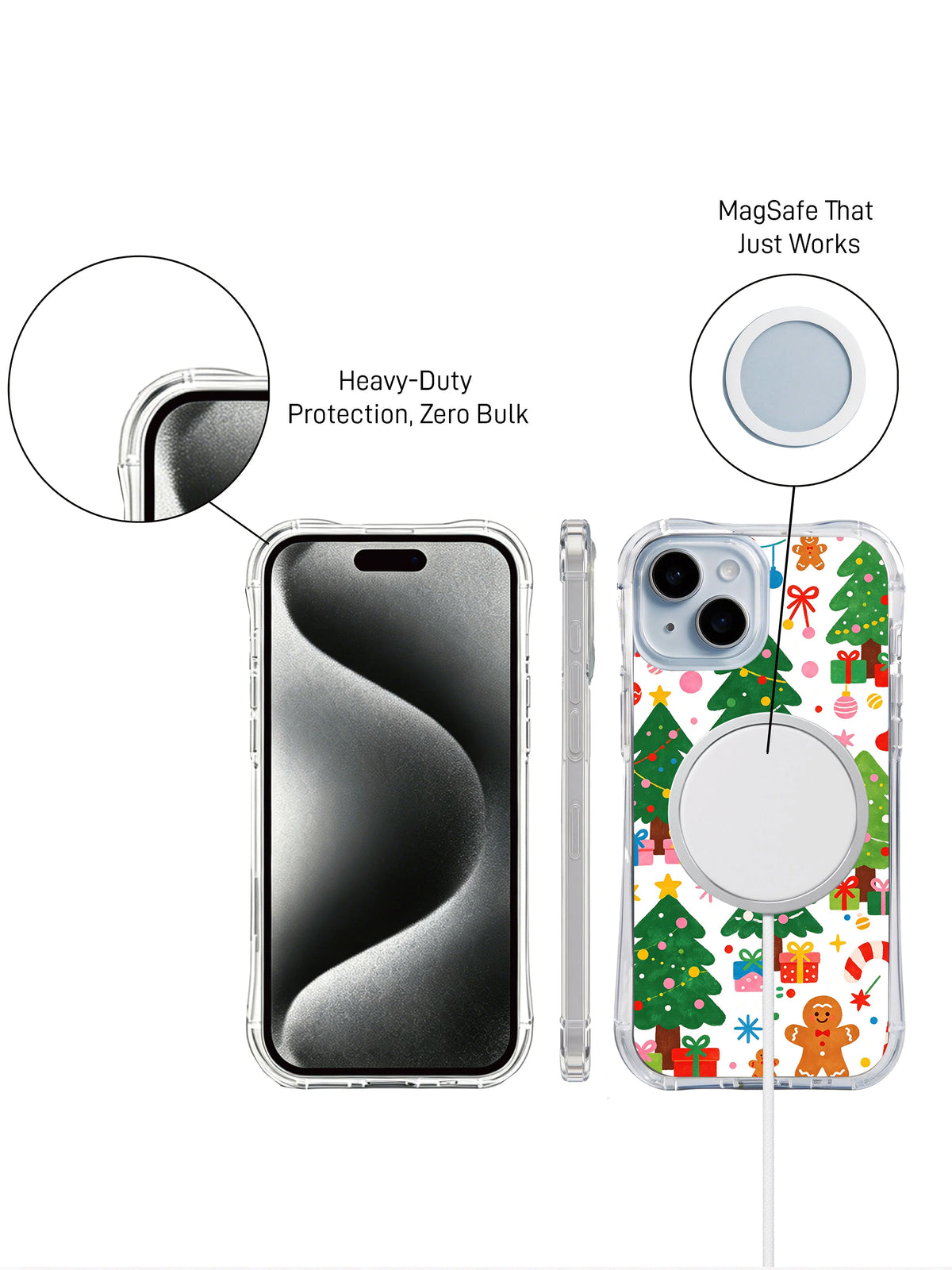 Sweet Christmas Candy Forest: Front and rear product views beside a circular accessory.