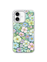 Sweet Clover Dream Garden floral iPhone 17 case front view