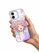 Sweet Frequency colorful portrait phone case side view