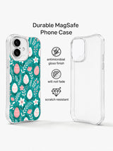 Sweet Meadow Promise: Illustrated case beside a second rear view in a promotional layout.