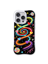 Sweet Orbit colorful heart iPhone 15 Pro case view 1
