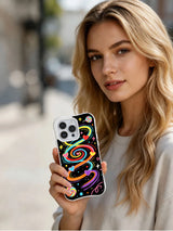 Sweet Orbit colorful heart iPhone 15 Pro case view 6