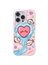 Love Song River pattern iPhone 14 Pro case