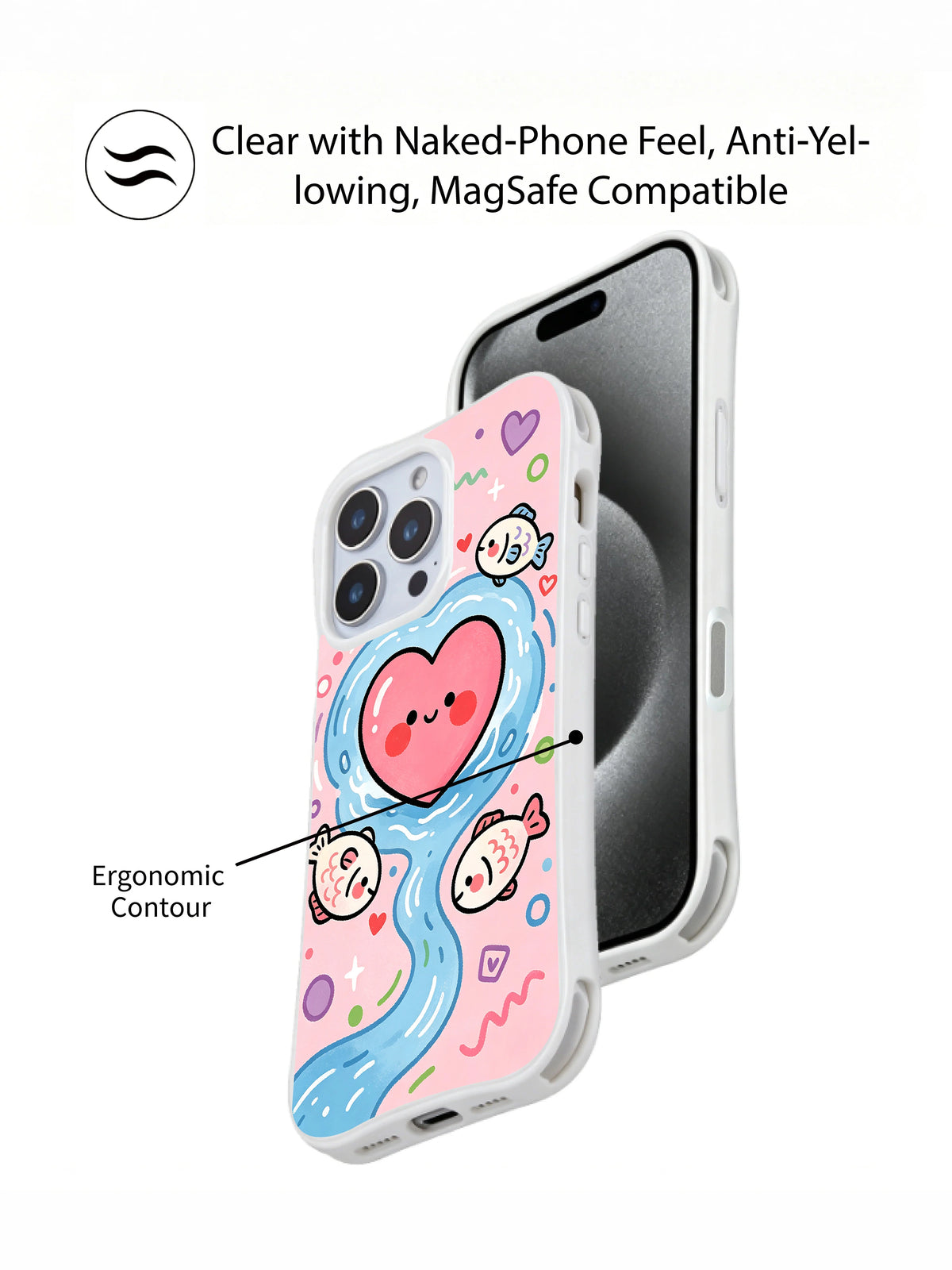 Sweetheart River Fish iPhone 14 Pro case camera detail