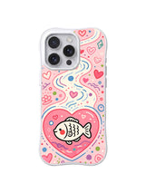 Floral Sweetheart Fish pattern iPhone 14 Pro case