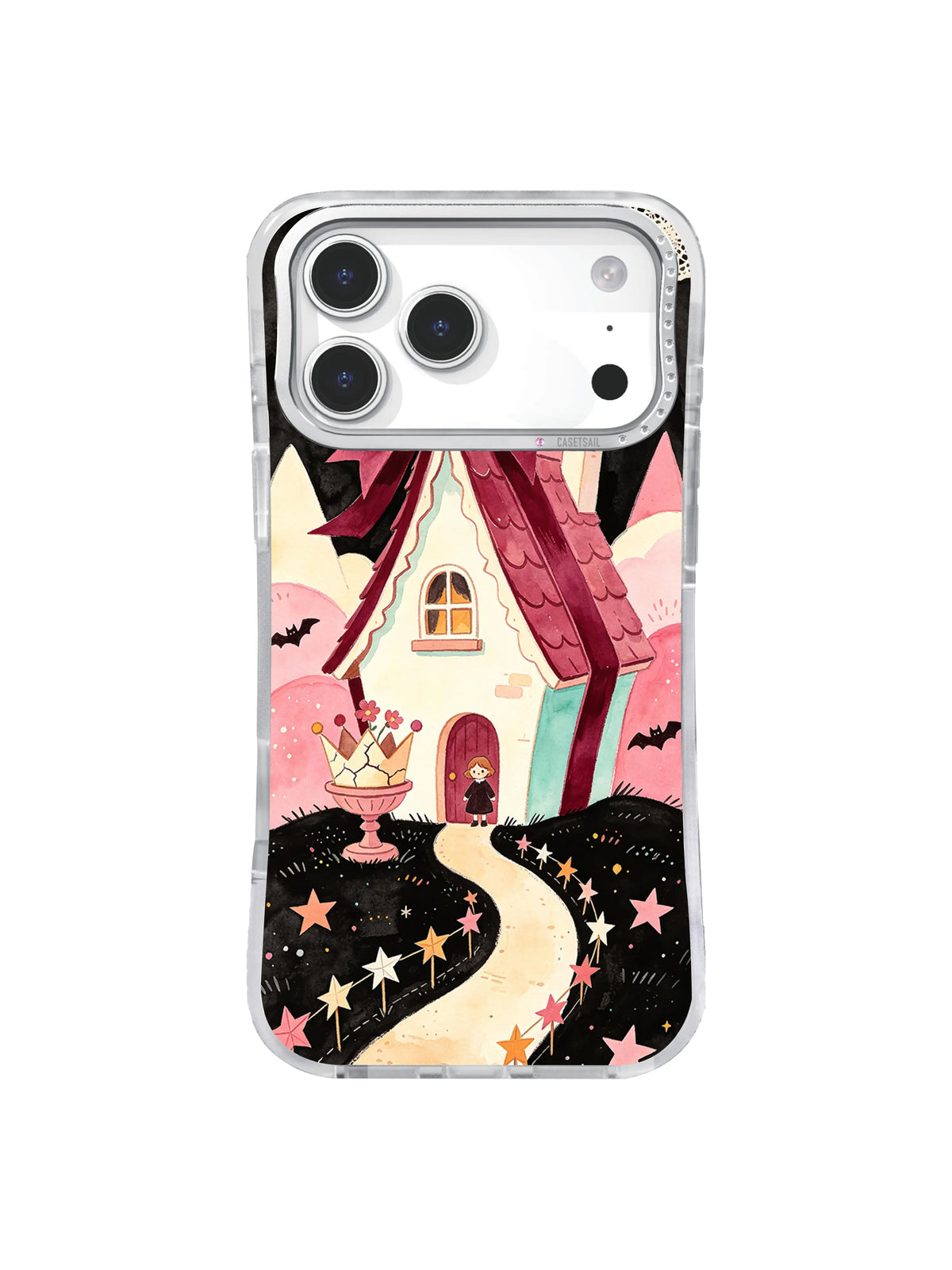Tailor of Broken Wishes Batwing Bow Valley artwork on iPhone case