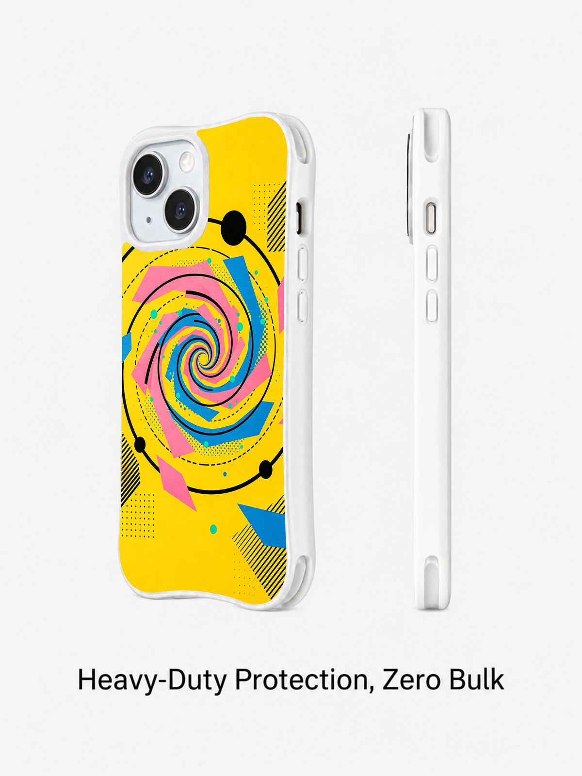 Confetti Logic geometric iPhone 15 case product view 2