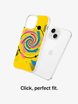 Confetti Logic geometric iPhone 15 case product view 4