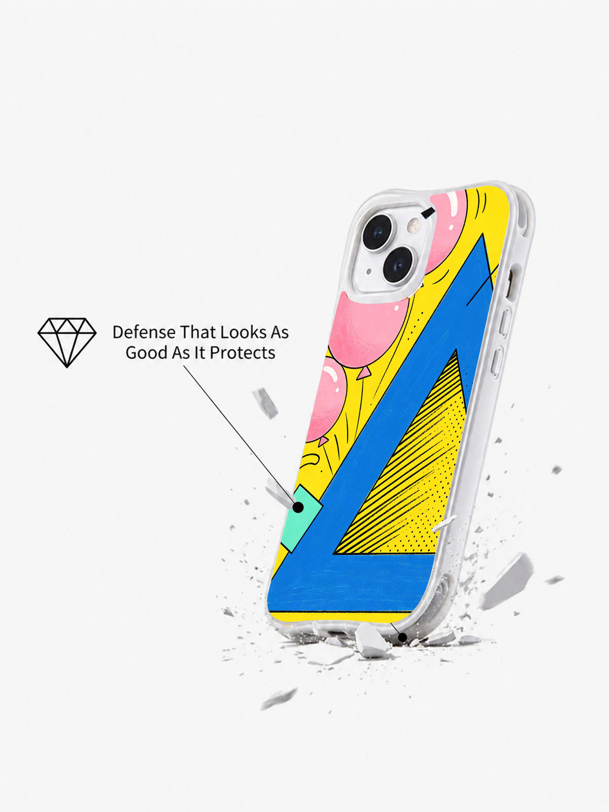 Festival of Angles iPhone 15 case side view