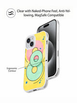 Sweet Orbit Lines iPhone 15 case protective design detail