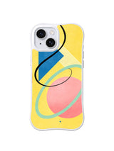 Mint Melody Rings pattern iPhone 15 case