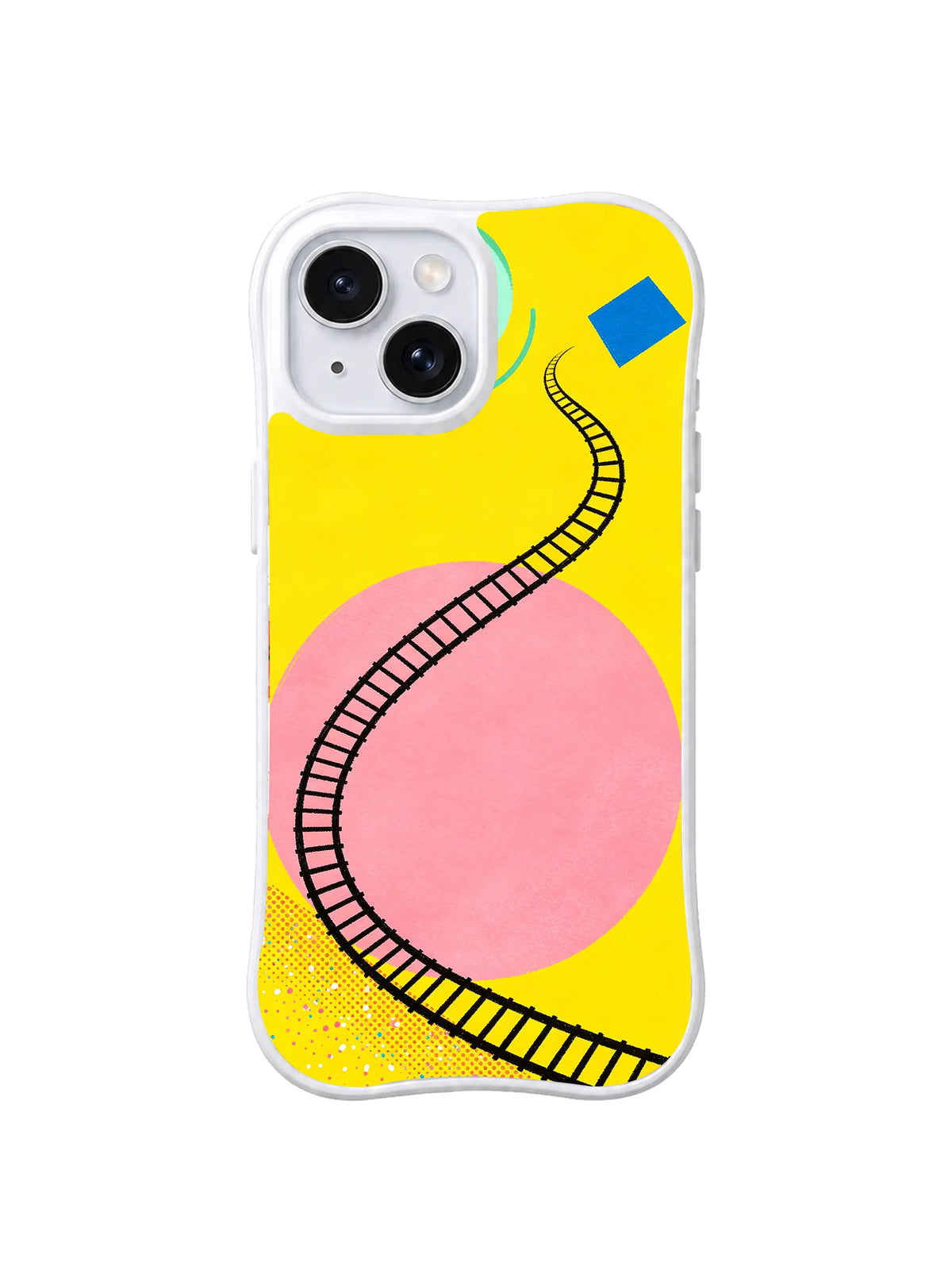 Dream Track Circle pattern iPhone 15 case