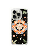 Tangerine Tide Bloom pattern iPhone 15 Pro case