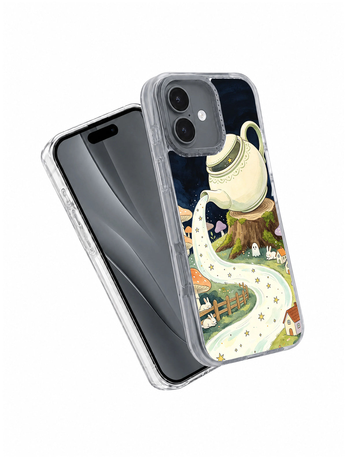 Tea from a Fallen Star iPhone 17 Case angled product view