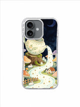Tea from a Fallen Star iPhone 17 Case – Apricot Mushroom Ghost Valley artwork