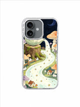Tea from a Fallen Star iPhone 17 Case – Crescent Moon Tea Spring artwork