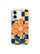 Apricot Hour Bloom pattern on an iPhone 17 case by Marnie Bellwick
