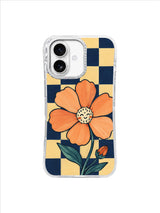 Teal Stem Daybreak pattern on an iPhone 17 case by Marnie Bellwick